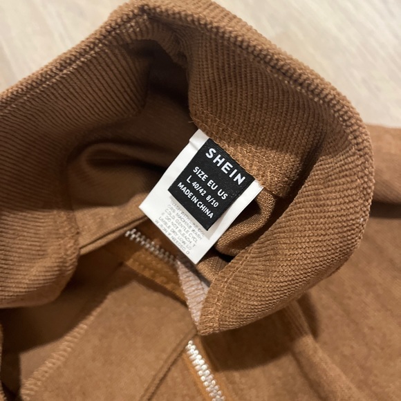 Shein Corduroy Style Zipper-front Mini Skirt - Picture 3 of 4